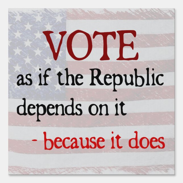 Vote Sign (Front)