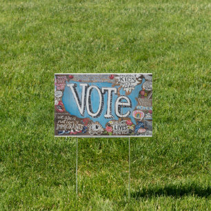 VOTE sign by Meg Corcoran
