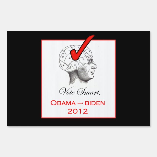 Vote Smart - Vote Obama Yard Sign (Front)