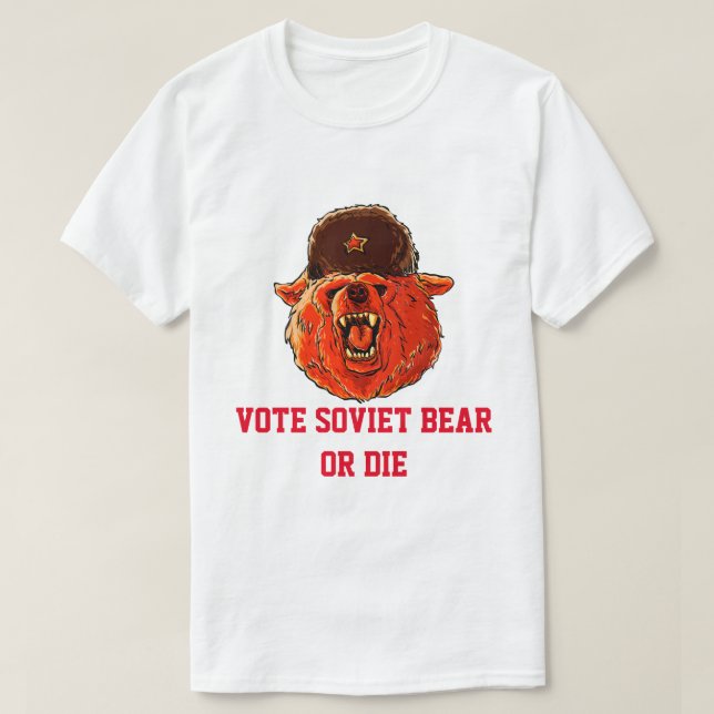 Vote Soviet Bear T-Shirt (Design Front)