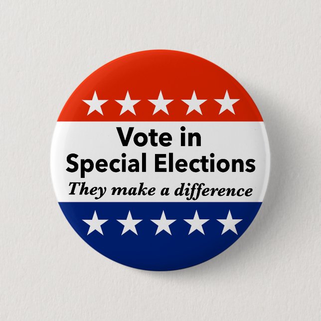 Vote Special Elections Button (Front)