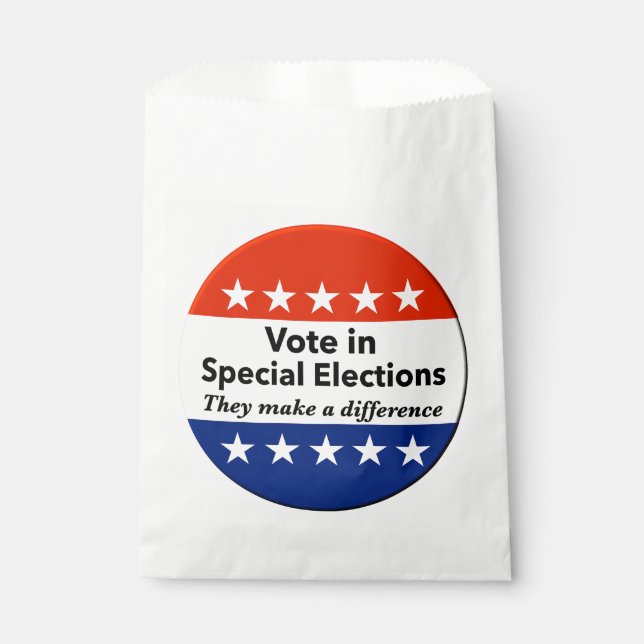 Vote Special Elections Favor Bag (Front)