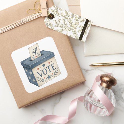 Vote square sticker