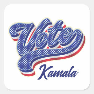 Vote Stars and Stripes - Election Square Sticker
