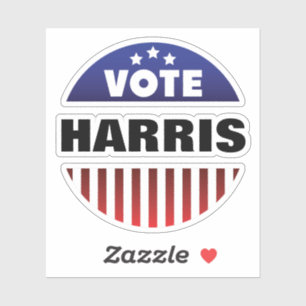 Vote Stars and Stripes Typography - Election  Sticker