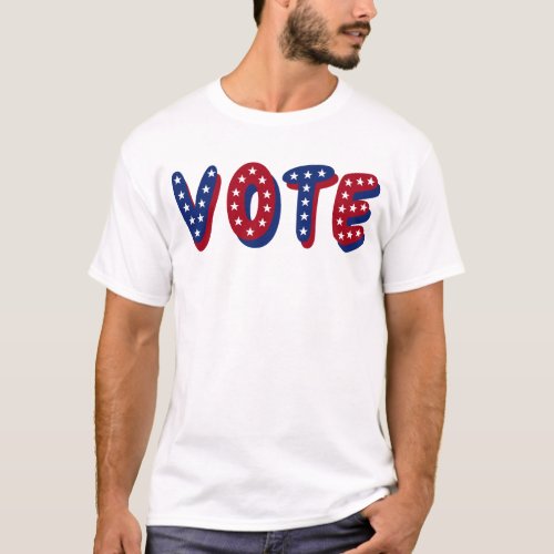 Vote Stars Red White Blue T_Shirt