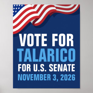 Vote Talarico for Senate 2026 American Poster