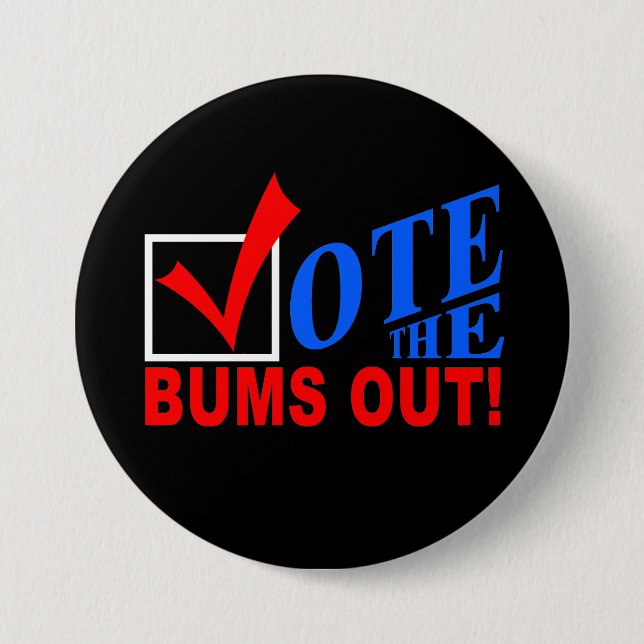 Vote the Bums Out! button (Front)