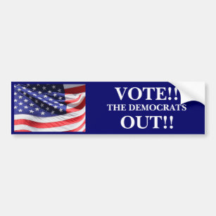 VOTE THE DEMOCRATS OUT!! BUMPER STICKER