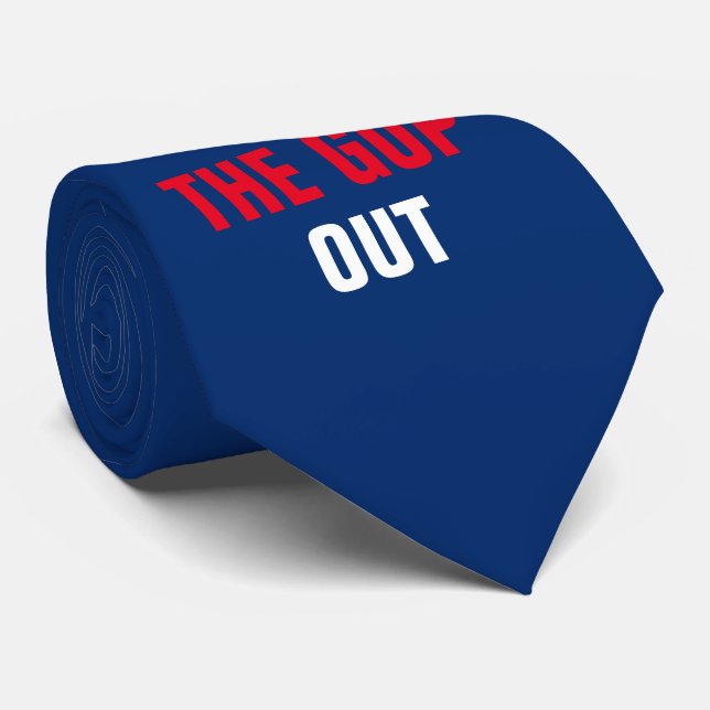 Vote the GOP Out 2020 Election Template Neck Tie (Rolled)