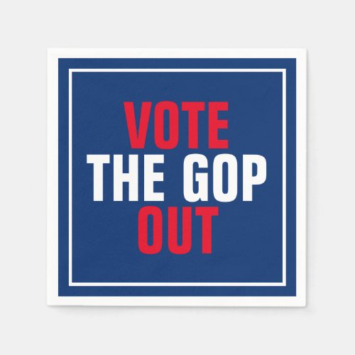 Vote the GOP Out Red White Blue Political Napkins
