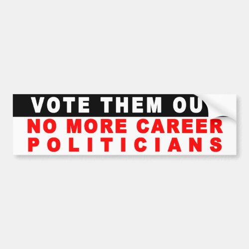 Vote Them Out bumper sticker