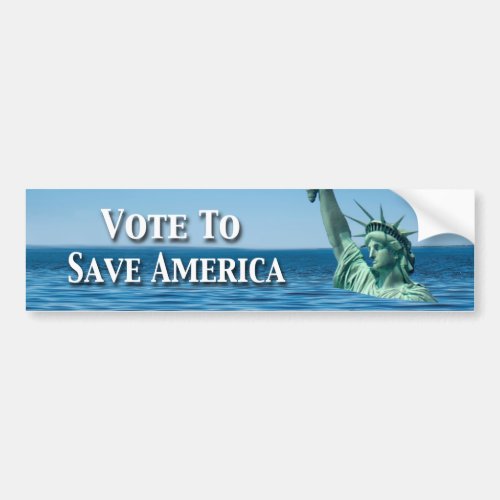 Vote to Save America This Election Bumper Sticker