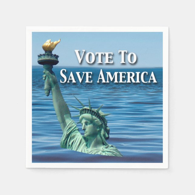 Vote to Save America This Election Napkins (Front)