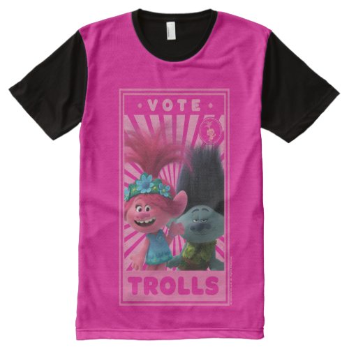 Vote Trolls _ Poppy  Branch All_Over_Print T_Shirt