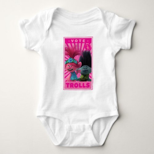 Vote Trolls _ Poppy  Branch Baby Bodysuit