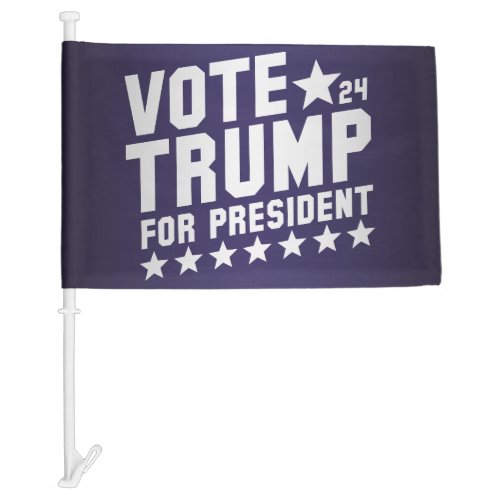 Vote Trump 2024 Car Flag