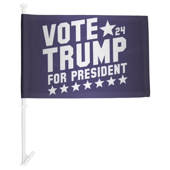 Vote Trump 2024 Car Flag (Front)