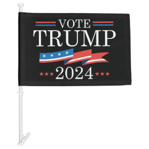 Vote Trump 2024 Car Flag