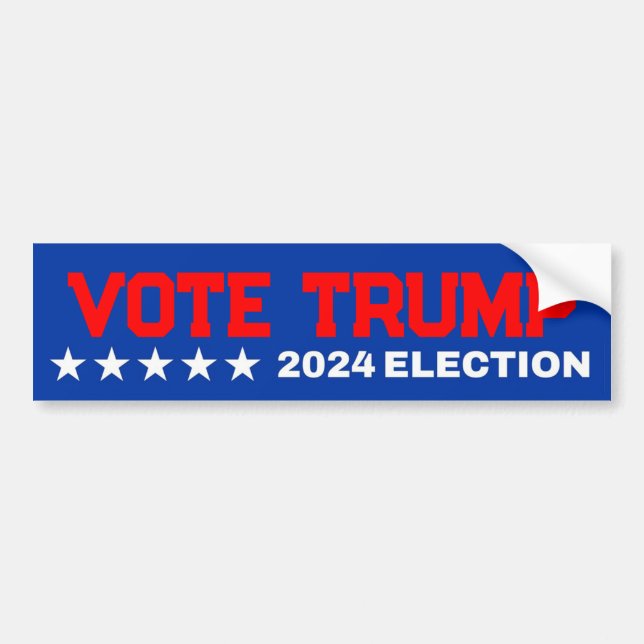 Vote Trump 2024 Election Bumper Sticker (Front)