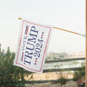 Vote Trump 2024 House Flag