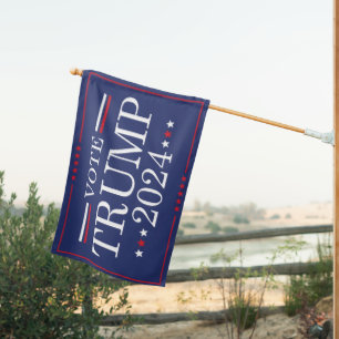 Vote Trump 2024 House Flag