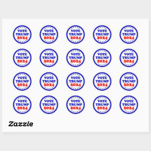 Vote Trump 2024 Republican Party Classic Round Sticker