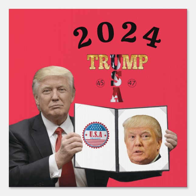 Vote Trump 2024 Sign (Front)