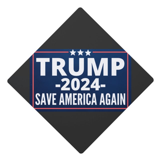 vote, trump 2024, trump2024, 2024, trump 2020 graduation cap topper (Front)