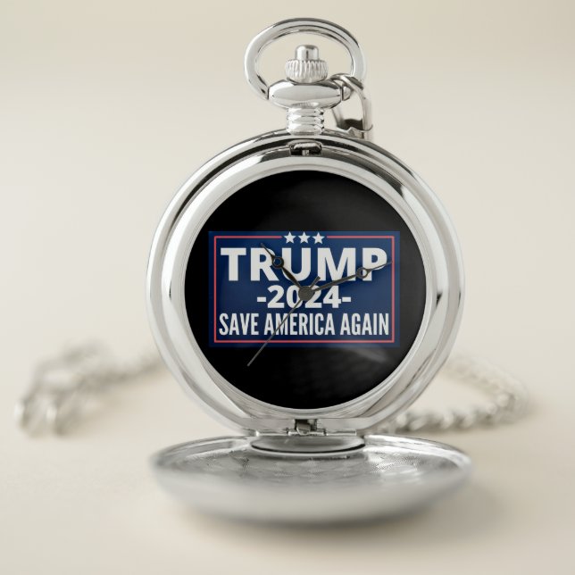 vote, trump 2024, trump2024, 2024, trump 2020 pocket watch (Inside)