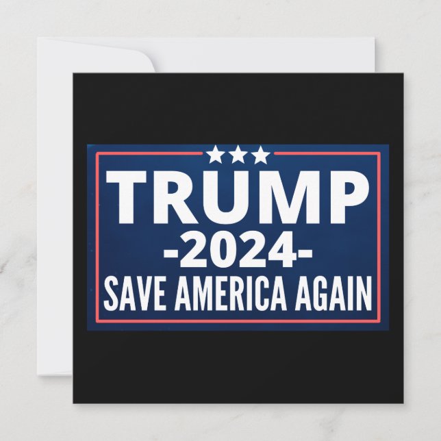 vote, trump 2024, trump2024, 2024, trump 2020 save the date (Front)
