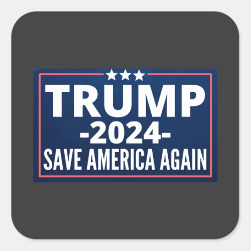 vote trump 2024 trump2024 2024 trump 2020 square sticker