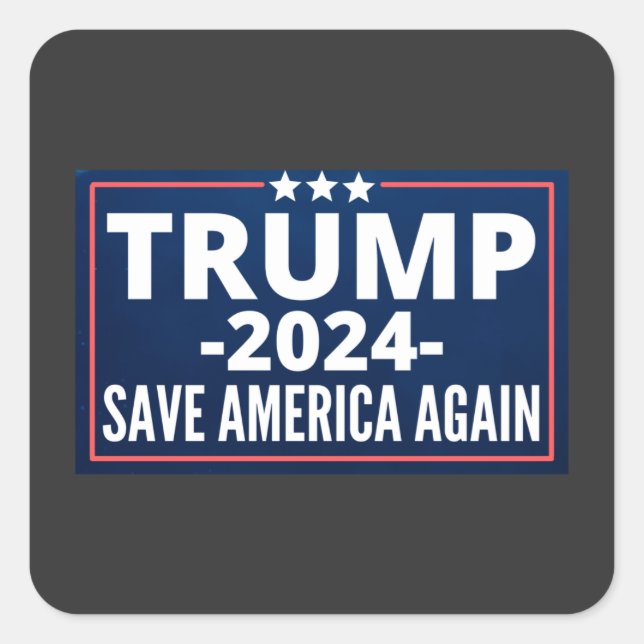 vote, trump 2024, trump2024, 2024, trump 2020 square sticker (Front)