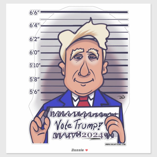 Vote Trump Custom Cut Stickers (Sheet)