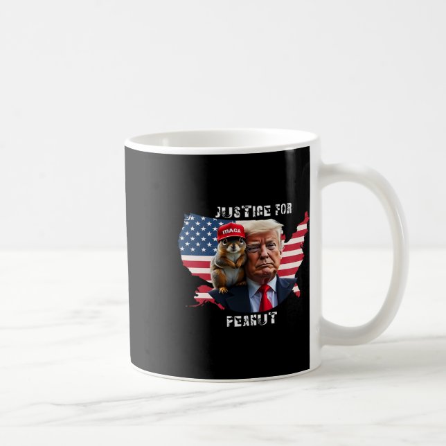 Vote Trump For Peanut The Squirrel 4  Coffee Mug (Right)