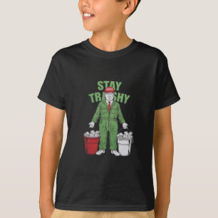 Vote Trump Garbage Man Stay Trashy 2024 Election T-Shirt