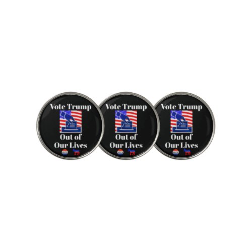 Vote Trump Out of Our Lives Golf Ball Markers