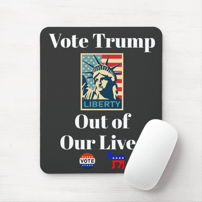Vote Trump Out of Our Lives Mouse Pad (With Mouse)