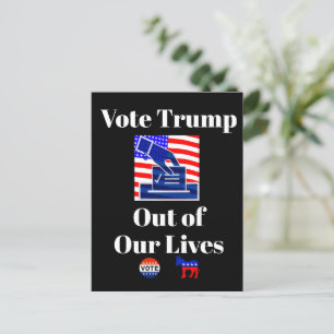 Vote Trump Out of Our Lives Postcard