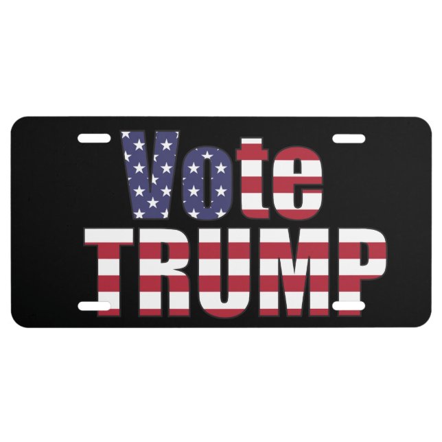 VOTE TRUMP REPUBLICAN PRESIDENT 2024 GREAT USA LICENSE PLATE (Front)