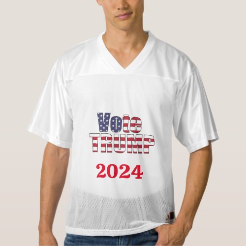 VOTE TRUMP REPUBLICAN PRESIDENT 2024 GREAT USA MENS FOOTBALL JERSEY