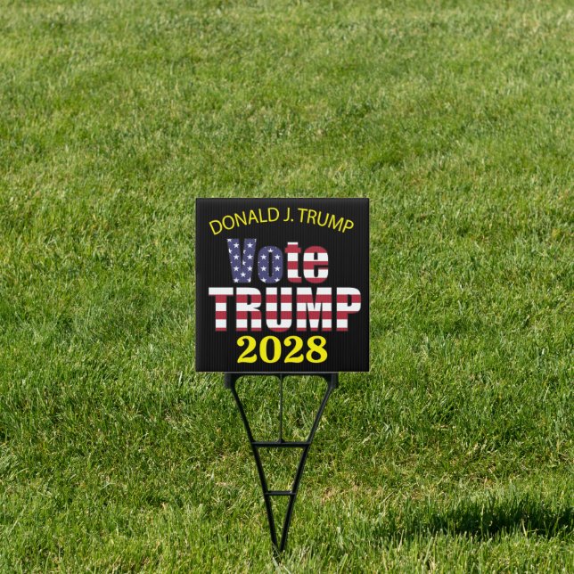VOTE TRUMP REPUBLICAN PRESIDENT 2024 GREAT USA SIGN (Insitu)