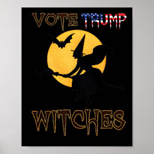 Vote Trump Witches Halloween Poster