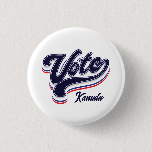Vote Typography - Election  Button (Front)