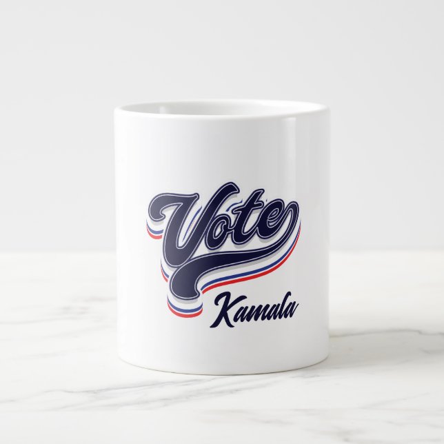 Vote Typography - Election  Giant Coffee Mug (Front)