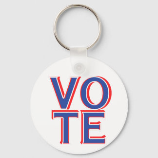 Vote US Elections Patriotic Keychain