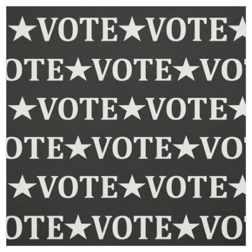 Vote. USA presidential election. Patriotic. Black Fabric