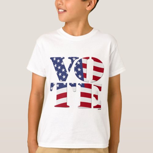 VOTE V O T E with US FLAG T_Shirt