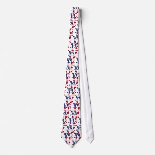 VOTE V O T E with US FLAG Tie