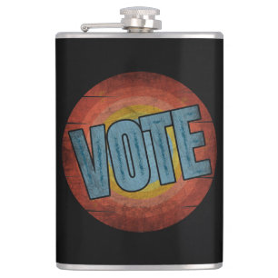VOTE VINTAGE FLASK
